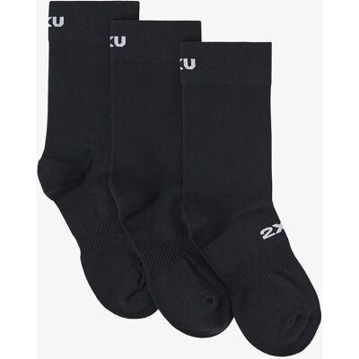 2XU Treningsstrømper 3-Pakk - Fukttransporterende, Pustende 2XU Treningsstrømper 3-Pakk - Fukttransporterende, Pustende