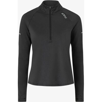 2XU Aero 1/2 Zip Maglietta da Corsa - Nera 2XU Aero 1/2 Zip Maglietta da Corsa - Nera