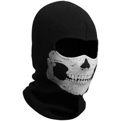 Ghost Skull Balaclava MW2 - Skeletansigtsmaske til udendørs sport Ghost Skull Balaclava MW2 - Skeletansigtsmaske til udendørs sport
