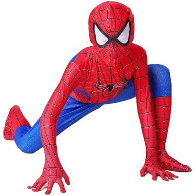 Spider-Man Børne Kostume - 3-12 År - Heldragt Spider-Man Børne Kostume - 3-12 År - Heldragt