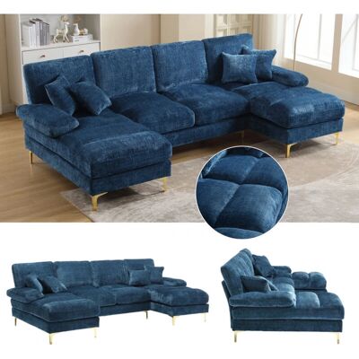 OKWISH - COOLMORE - U-Forma - Chenilla - Sofá modular OKWISH - COOLMORE - U-Forma - Chenilla - Sofá modular