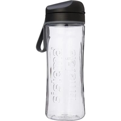 Sistema Tritan Swift Flaske 600ml - Sort - Vandflaske Sistema Tritan Swift Flaske 600ml - Sort - Vandflaske