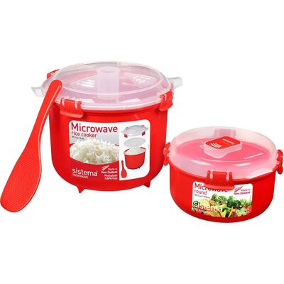 Marque - Modèle - Cuiseur à riz 2.6L & Contenants 915ml - Ensemble alimentaire Marque - Modèle - Cuiseur à riz 2.6L & Contenants 915ml - Ensemble alimentaire