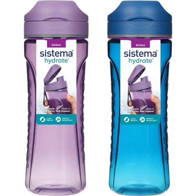 Hydrate Tritan Swift Water Bottle - 600ml Leakproof BPA-Free Hydrate Tritan Swift Water Bottle - 600ml Leakproof BPA-Free