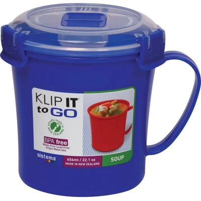 Sistema To Go Magnetron Soepbeker - 656 ml - Verschillende kleuren Sistema To Go Magnetron Soepbeker - 656 ml - Verschillende kleuren