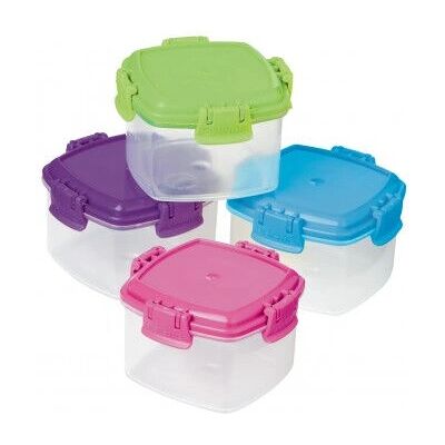 Sistema 21127 Matoppbevaringsboks - 4 stk - 62ml - Flerfarget Sistema 21127 Matoppbevaringsboks - 4 stk - 62ml - Flerfarget