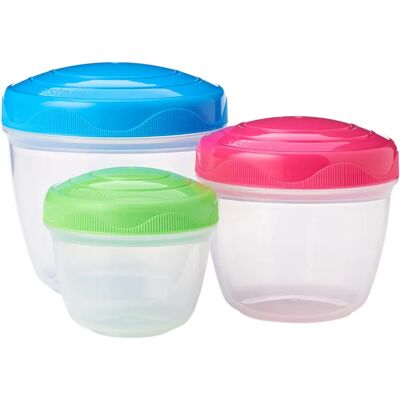 Sistema Snack 'n' Nest to go matbeholdere - 150 ml, 305 ml, 520 ml Sistema Snack 'n' Nest to go matbeholdere - 150 ml, 305 ml, 520 ml