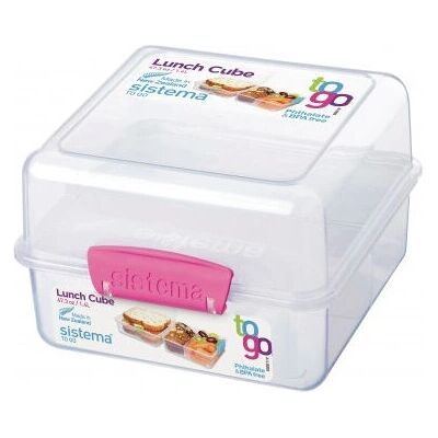 Sistema 21731 Rosa Lunsjboks - Lunch Box Sistema 21731 Rosa Lunsjboks - Lunch Box