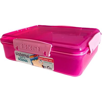 Sistema 41482 Lunch Snack Attack Duo - 975ml Různé barvy Sistema 41482 Lunch Snack Attack Duo - 975ml Různé barvy