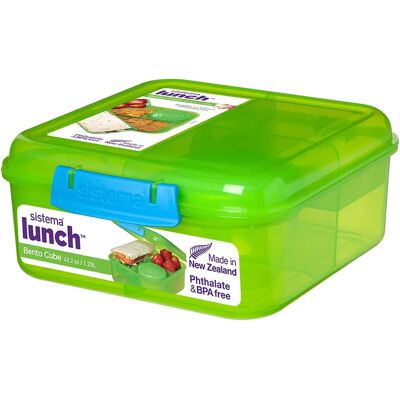 Sistema Bento Lunch Cube 1.25L - Lunch Box - Geteilte Fächer Sistema Bento Lunch Cube 1.25L - Lunch Box - Geteilte Fächer