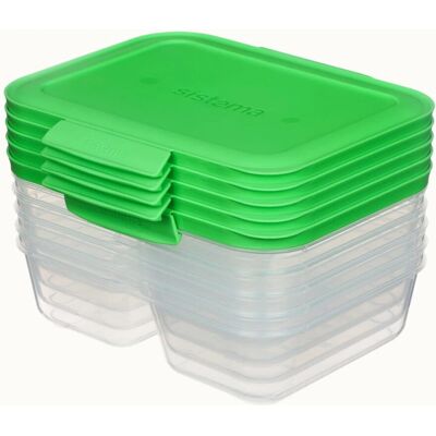Matoppbevaring Sistema 59165 - Grønn - 870 ml - Stabelbar - BPA-fri - Mikrobølgeovnssikker Matoppbevaring Sistema 59165 - Grønn - 870 ml - Stabelbar - BPA-fri - Mikrobølgeovnssikker