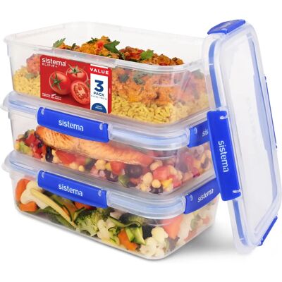 Klip It Plus 2,2L Matoppbevaringsbokser - Lekkasje-proof, stabler og lufttett Klip It Plus 2,2L Matoppbevaringsbokser - Lekkasje-proof, stabler og lufttett