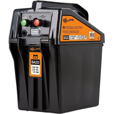 GALLAGHER Elettrificatore recinzioni - Batteria 9V, 2 km, Bestiame GALLAGHER Elettrificatore recinzioni - Batteria 9V, 2 km, Bestiame