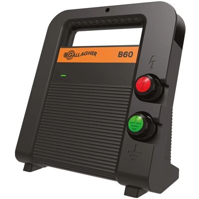 Gallagher B60 Energizador de Cerca Eléctrica - 8 km, Batería, 0.6J, IPX4 Gallagher B60 Energizador de Cerca Eléctrica - 8 km, Batería, 0.6J, IPX4