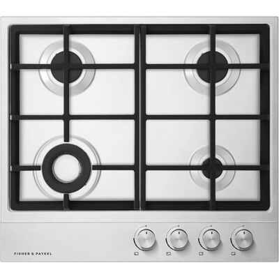 Fisher & Paykel CG604DNGX1 60cm Gas Hob - Stainless Steel Fisher & Paykel CG604DNGX1 60cm Gas Hob - Stainless Steel