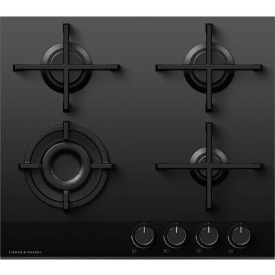 Fisher & Paykel CG604DNGGB4 60cm Gas Hob - Black Fisher & Paykel CG604DNGGB4 60cm Gas Hob - Black