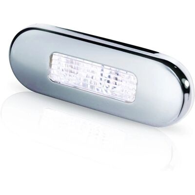 Hella Marine Surface Mount Oblong LED Courtesy Lamp - White LED - Stainless Steel Bezel Hella Marine Surface Mount Oblong LED Courtesy Lamp - White LED - Stainless Steel Bezel