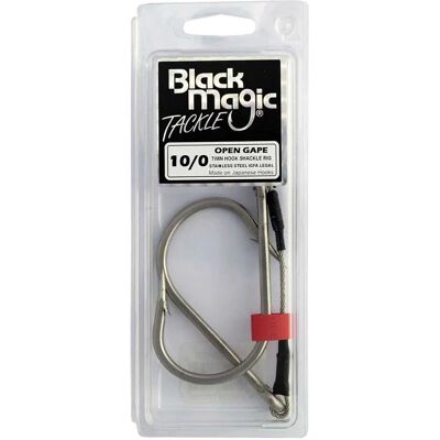 Black Magic - Twin Shackle Hook 8/0 - Stainless Steel - Hook Black Magic - Twin Shackle Hook 8/0 - Stainless Steel - Hook