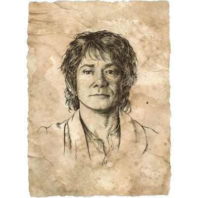 Impression artistique Weta Hobbit - Portrait de Bilbo Baggins - Poster mural - WET872801623 - Publicité Impression artistique Weta Hobbit - Portrait de Bilbo Baggins - Poster mural - WET872801623 - Publicité