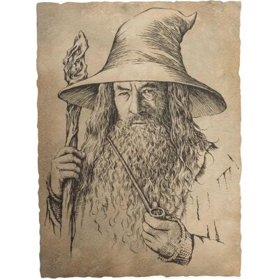 Weta Workshop Gandalf Harmaa Juliste - Taidepainos 21x28cm Weta Workshop Gandalf Harmaa Juliste - Taidepainos 21x28cm