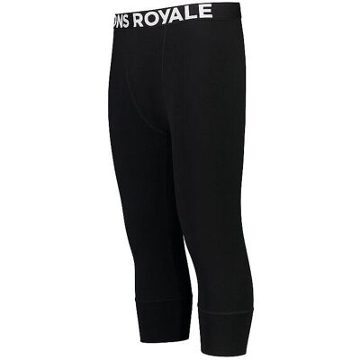 Mons Royale Schwarze Merino 3/4 Leggings - Leggings Mons Royale Schwarze Merino 3/4 Leggings - Leggings