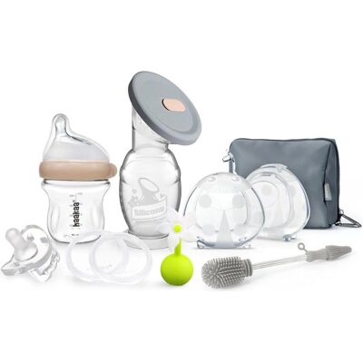 Ensemble d'alimentation et de pompage bébé Haakaa - Aspiration naturelle, Portable, Écologique - Publicité Ensemble d'alimentation et de pompage bébé Haakaa - Aspiration naturelle, Portable, Écologique - Publicité