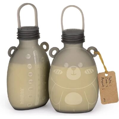 Haakaa - 2x260ml - Svart - One Size - Melkeposer Haakaa - 2x260ml - Svart - One Size - Melkeposer