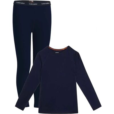 Icebreaker Kids 200 Oasis Leggings - Gritstone Hthr - Leggings Icebreaker Kids 200 Oasis Leggings - Gritstone Hthr - Leggings