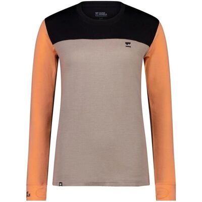 Mons Royale Yotei BF Baselayer - Orange - Damen - Tech LS Mons Royale Yotei BF Baselayer - Orange - Damen - Tech LS
