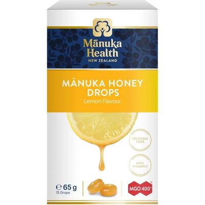 Pastilles de miel de citron MGO 400+ de Manuka Health - Soulagement gorge, soutien immunitaire - Publicité Pastilles de miel de citron MGO 400+ de Manuka Health - Soulagement gorge, soutien immunitaire - Publicité