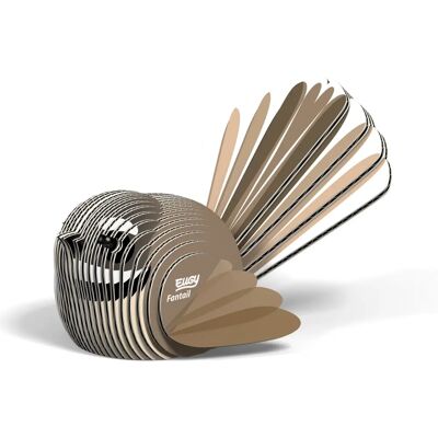 EUGY 3D - Fantail Kit - Vogel - 9,5x7x5.3cm - Puzzel EUGY 3D - Fantail Kit - Vogel - 9,5x7x5.3cm - Puzzel