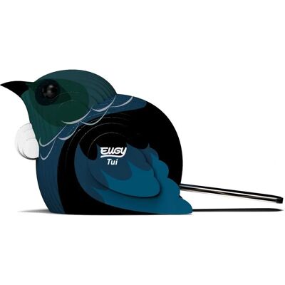 EUGY Tui Maquette en Carton - Oiseau - 10,3x4,3x4,4cm - Kit de Modèle - Publicité EUGY Tui Maquette en Carton - Oiseau - 10,3x4,3x4,4cm - Kit de Modèle - Publicité