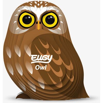 Eugy Ugle 3D Puzzle - Dyremodellsett for Barn Eugy Ugle 3D Puzzle - Dyremodellsett for Barn