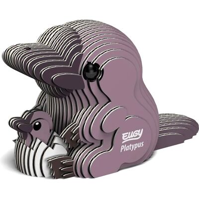 Kit Modèle 3D Ornithorynque EUGY - Animal en Carton - 6+ ans - Publicité Kit Modèle 3D Ornithorynque EUGY - Animal en Carton - 6+ ans - Publicité