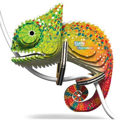 Eugy Chamäleon 3D Puzzle - Tier, Umweltfreundlich, 6+ Eugy Chamäleon 3D Puzzle - Tier, Umweltfreundlich, 6+