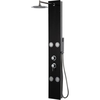 Colonna doccia Huelva di DP GRIFERIA - Vetro nero, 4 getti Colonna doccia Huelva di DP GRIFERIA - Vetro nero, 4 getti