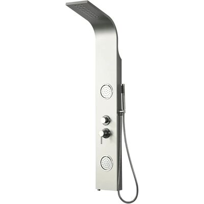 Colonna Doccia A-51 - Alluminio Satinato Sistema Idromassaggio Colonna Doccia A-51 - Alluminio Satinato Sistema Idromassaggio