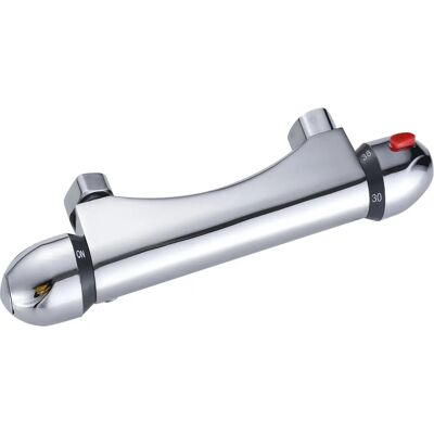Robinet de Douche Thermostatique DP - Chrome - 29x8x4,4cm - Publicité Robinet de Douche Thermostatique DP - Chrome - 29x8x4,4cm - Publicité