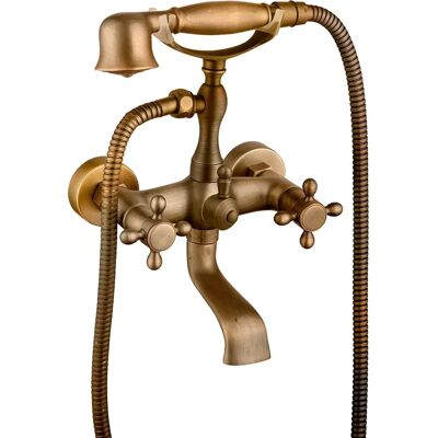 Dp Grifería Robinet de Baignoire Monobloc Classique avec Kit de Douche - Connexion Bain/Douche - Publicité Dp Grifería Robinet de Baignoire Monobloc Classique avec Kit de Douche - Connexion Bain/Douche - Publicité