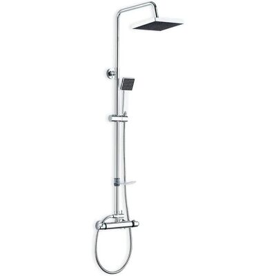DP Griferia RY-S002+V002B ex - Ensemble de douche carré avec robinet thermostatique - Publicité DP Griferia RY-S002+V002B ex - Ensemble de douche carré avec robinet thermostatique - Publicité