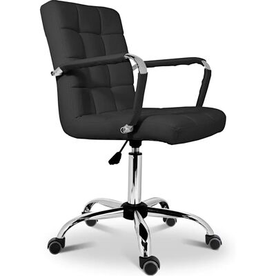 Silla de Oficina FURNITURE STYLE Isabella - Giratoria Ajustable Ergonómica Estilo Clásico Italiano - Negro Silla de Oficina FURNITURE STYLE Isabella - Giratoria Ajustable Ergonómica Estilo Clásico Italiano - Negro