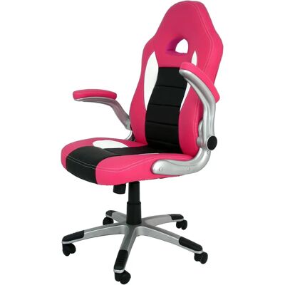 Silla de Juego Sepúlveda - Rosa y Negro - Silla de Estudio Juvenil Silla de Juego Sepúlveda - Rosa y Negro - Silla de Estudio Juvenil