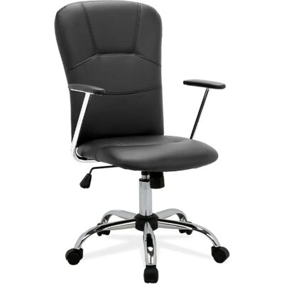 FURNITURE STYLE Silla de oficina Magali - Cuero sintético, Ajustable FURNITURE STYLE Silla de oficina Magali - Cuero sintético, Ajustable