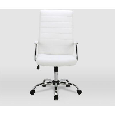 FURNITURE STYLE - Lara - Bianco - Sedia da ufficio FURNITURE STYLE - Lara - Bianco - Sedia da ufficio