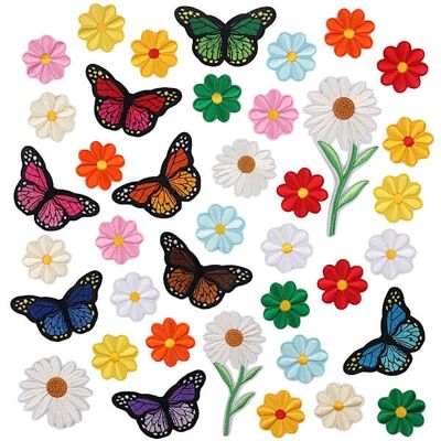 Unknown - Sunflower Series - Multicolor - Strygepå patches Unknown - Sunflower Series - Multicolor - Strygepå patches