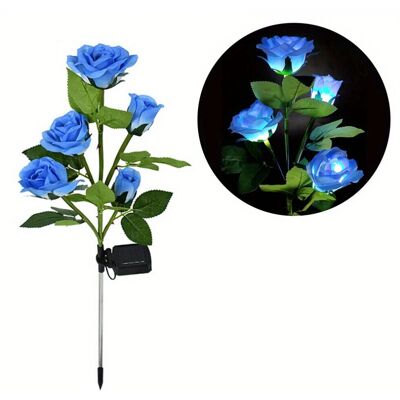 XYLFLY - 5-Head Solar Rose - Blue - LED - Lamp XYLFLY - 5-Head Solar Rose - Blue - LED - Lamp