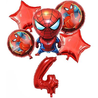 WEIWZI Spider-Man Fødselsdag Balloner - Rød, 32 inch WEIWZI Spider-Man Fødselsdag Balloner - Rød, 32 inch