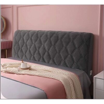 CSPARKV - Velvet-Gray-160cm-Headboard-Cover - Funda para cabecero CSPARKV - Velvet-Gray-160cm-Headboard-Cover - Funda para cabecero