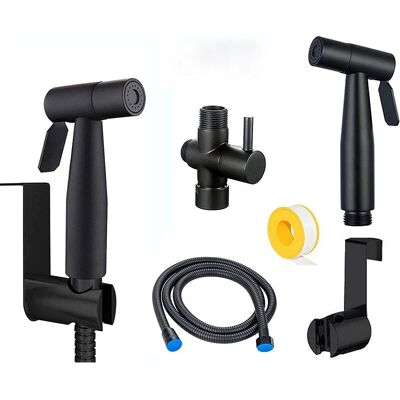 CSPARKV - Shattaf - Black - 304 stainless steel - Bidet spray kit CSPARKV - Shattaf - Black - 304 stainless steel - Bidet spray kit