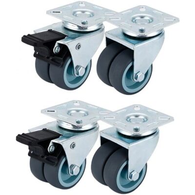 CSPARKV - Ruedas para muebles 50 mm - giro 360° - con freno CSPARKV - Ruedas para muebles 50 mm - giro 360° - con freno